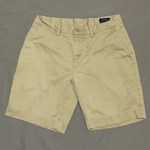 Polo Ralph Lauren Mens Shorts Size 32 Beige Classic Fit Khakis Chino Golf